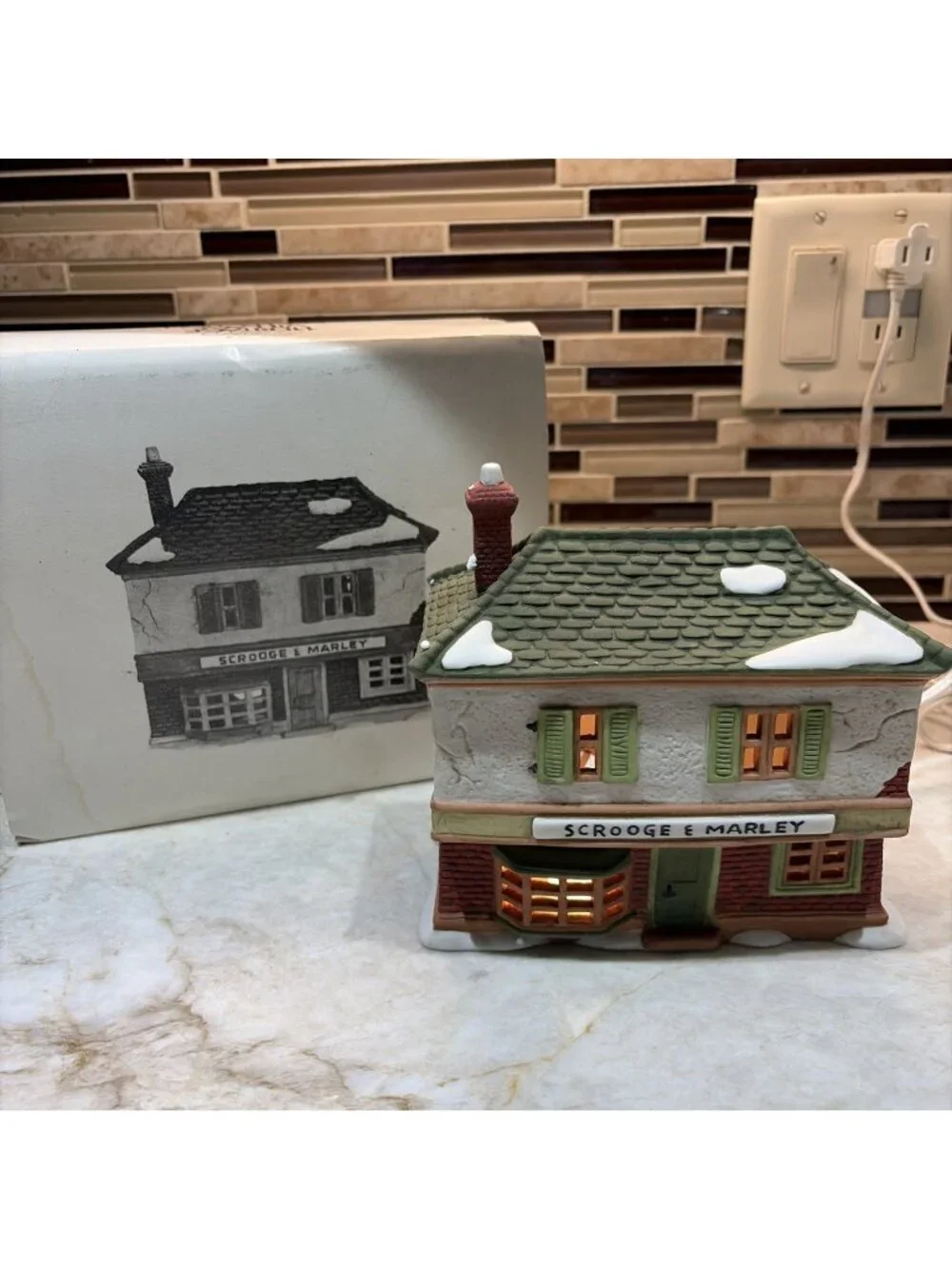 Department 56 Dickens Village Scrooge And Marley Counting House Lighted Building